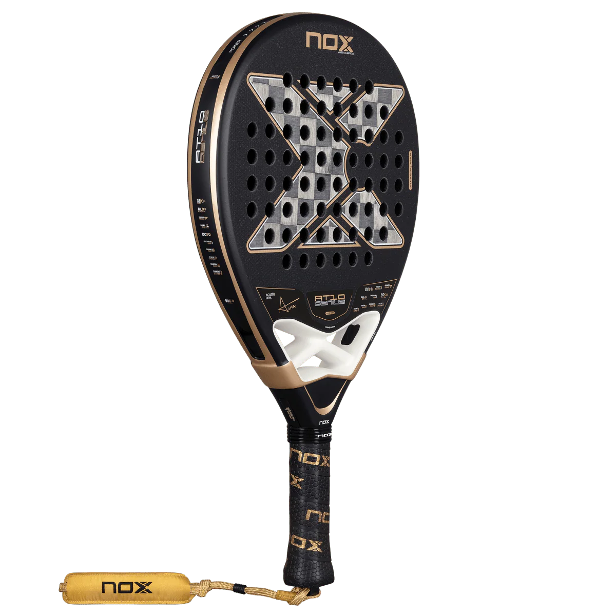 NOX AT10 Luxury Genius 18K Alum 2026 Padel Racket - Agustín Tapia