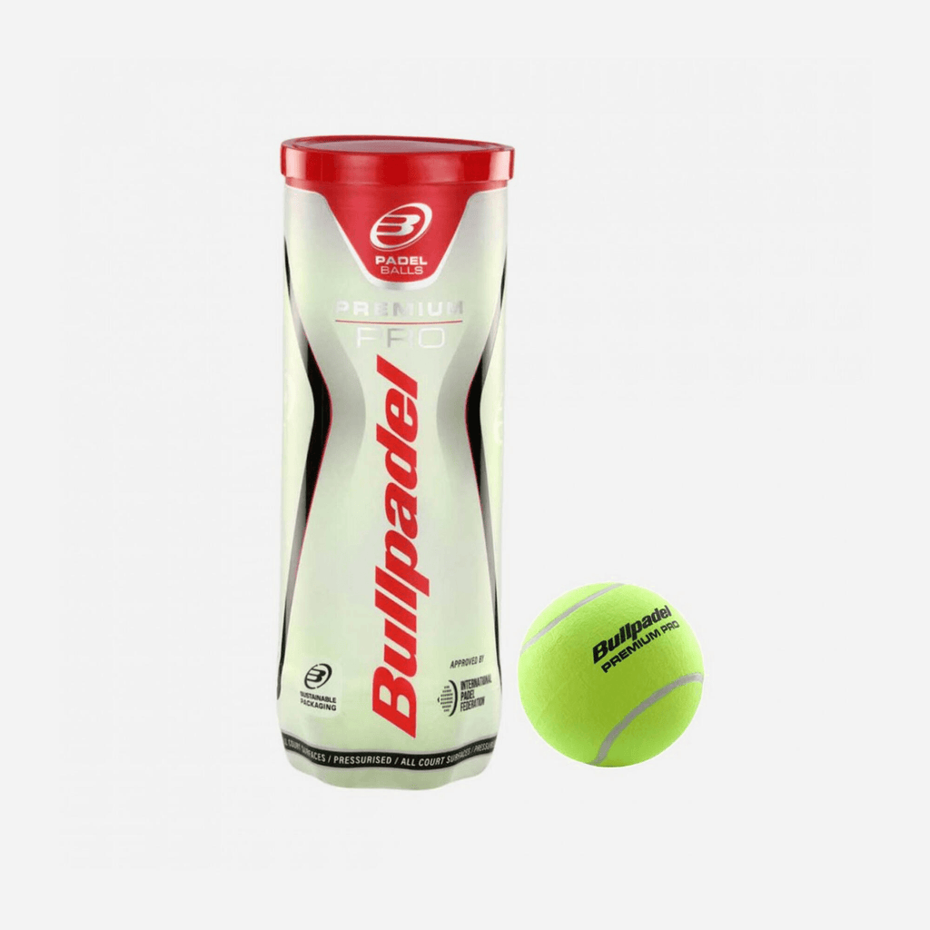 Bullpadel Premium Pro (3 Padel Balls 1 x 3) - Playing Padel