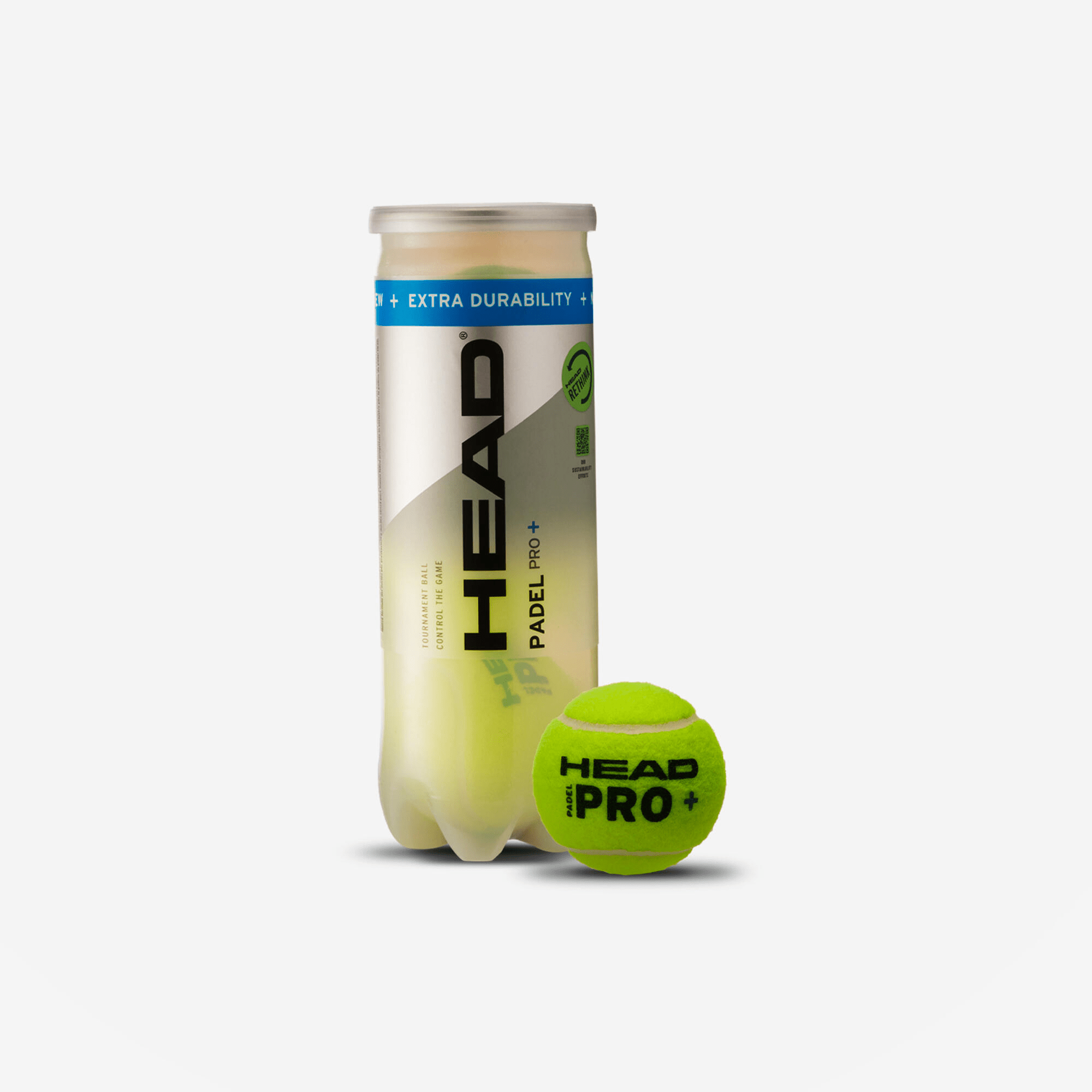 HEAD Pro + (3 Padel Balls 1 x 3) - Playing Padel
