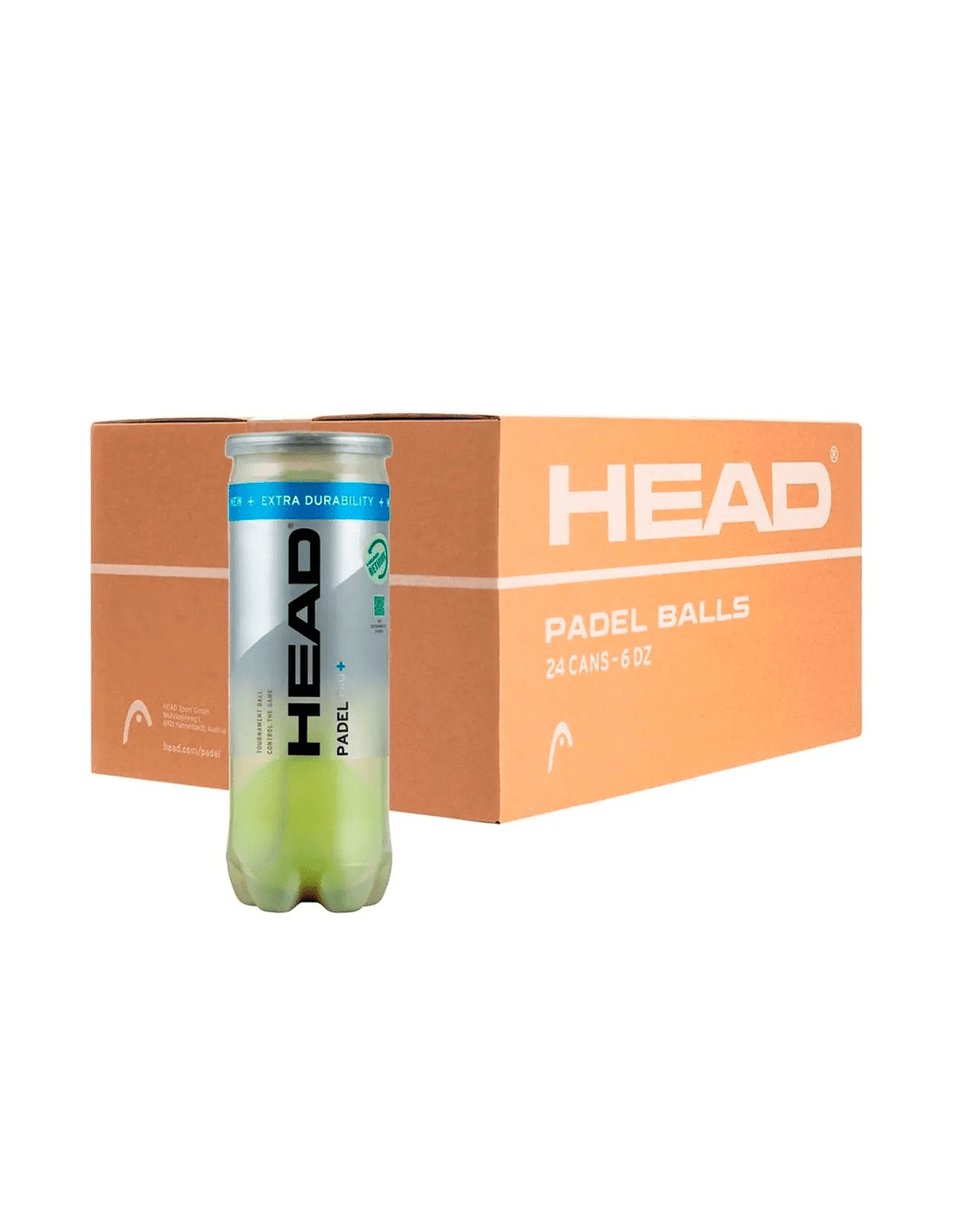 HEAD PRO + (72 Padel Balls 24 x 3) - Playing Padel