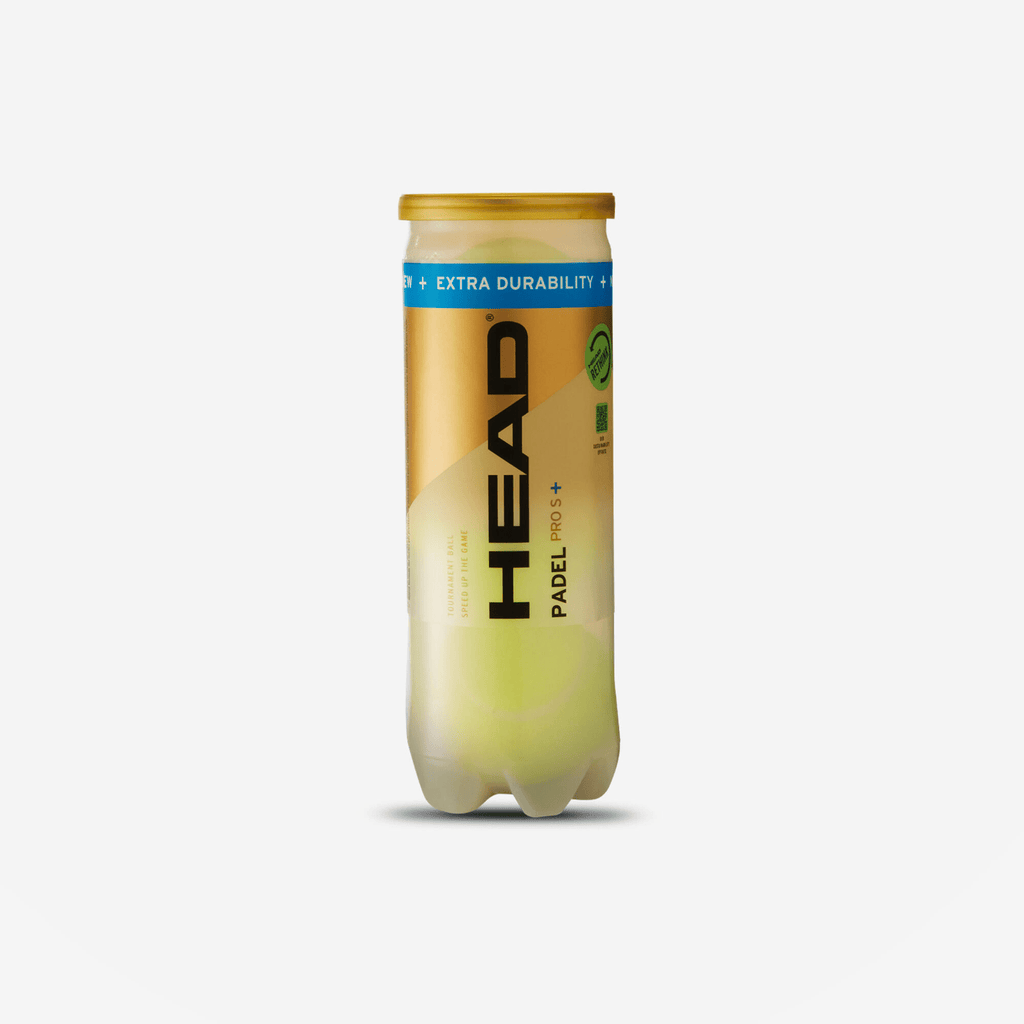 HEAD Pro S + (3 Padel Balls 1 x 3) - Playing Padel