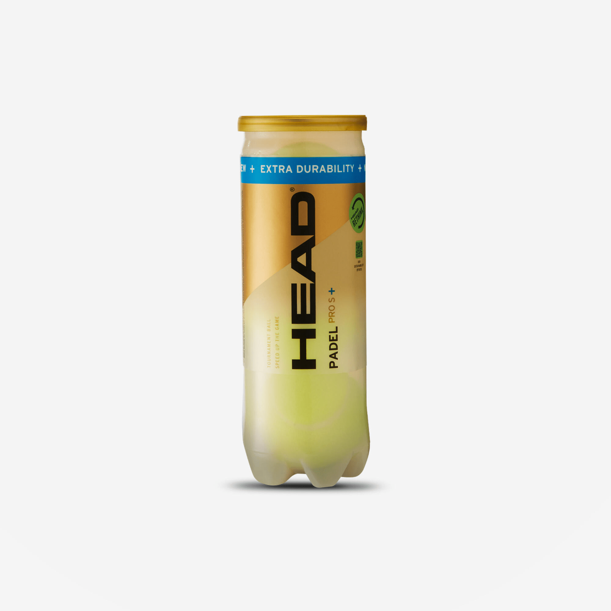 HEAD Pro S + (3 Padel Balls 1 x 3) - Playing Padel