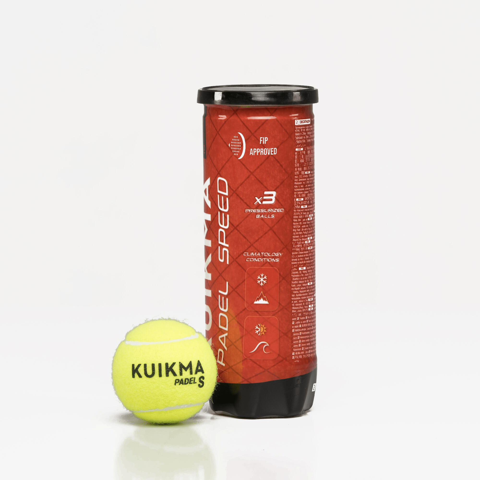 KUIKMA PB Speed (3 Padel Balls 1 x 3) - Playing Padel