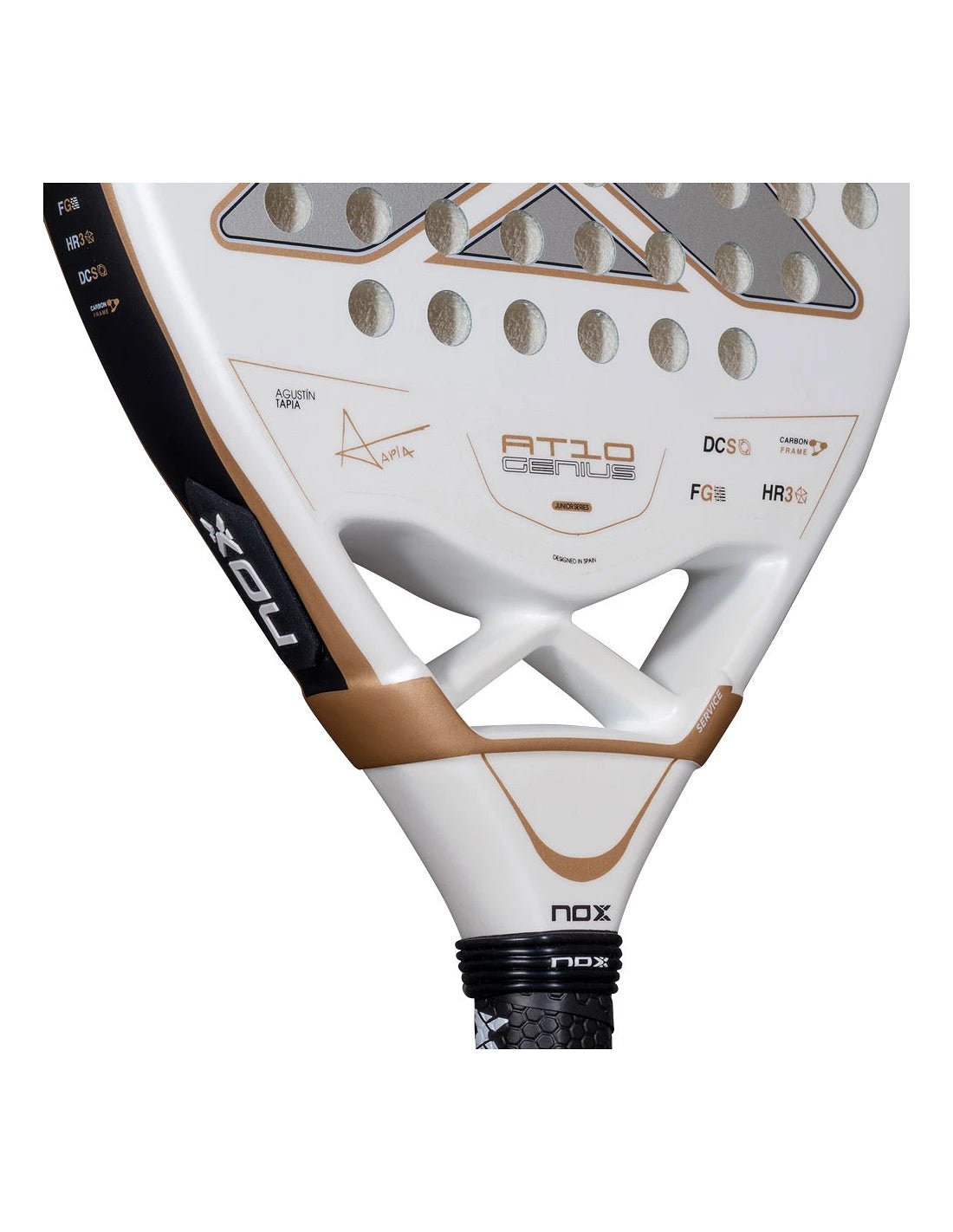 NOX AT10 Genius Jr Padel Racket - Agustin Tapia - Playing Padel