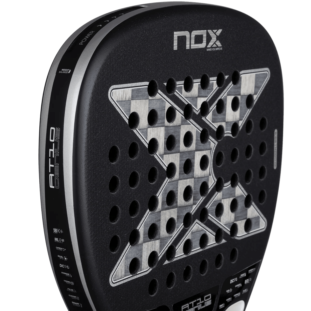 NOX AT10 Luxury Genius ATTACK 18K Alum 2026 Padel Racket - Agustín Tapia - Playing Padel