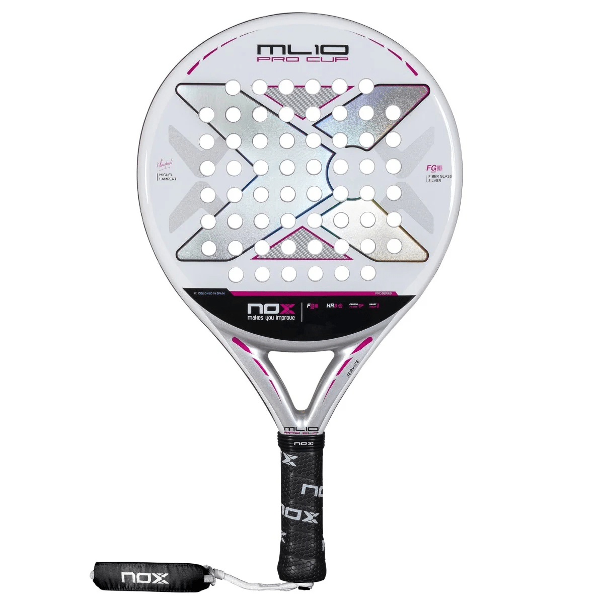 NOX ML10 PRO CUP SILVER Padel Racket - Miguel Lamperti - Playing Padel