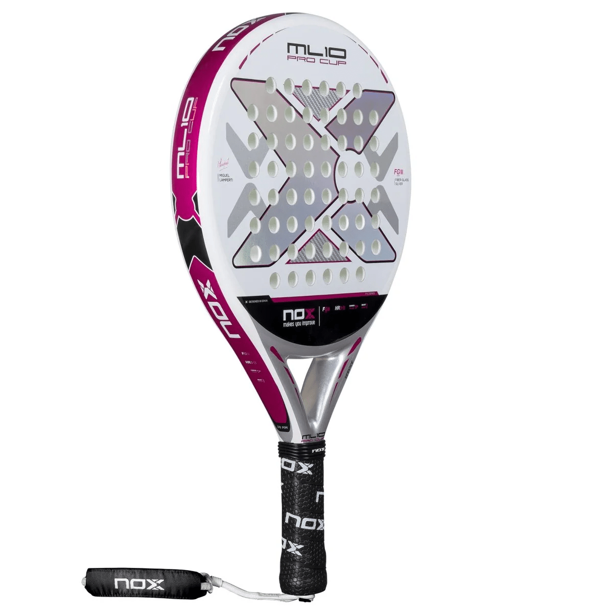 NOX ML10 PRO CUP SILVER Padel Racket - Miguel Lamperti - Playing Padel