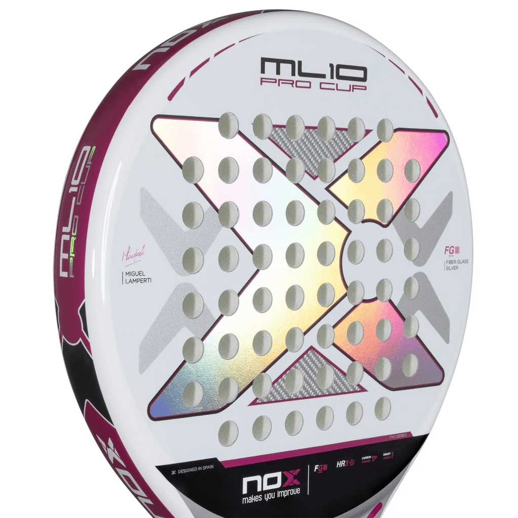 NOX ML10 PRO CUP SILVER Padel Racket - Miguel Lamperti - Playing Padel