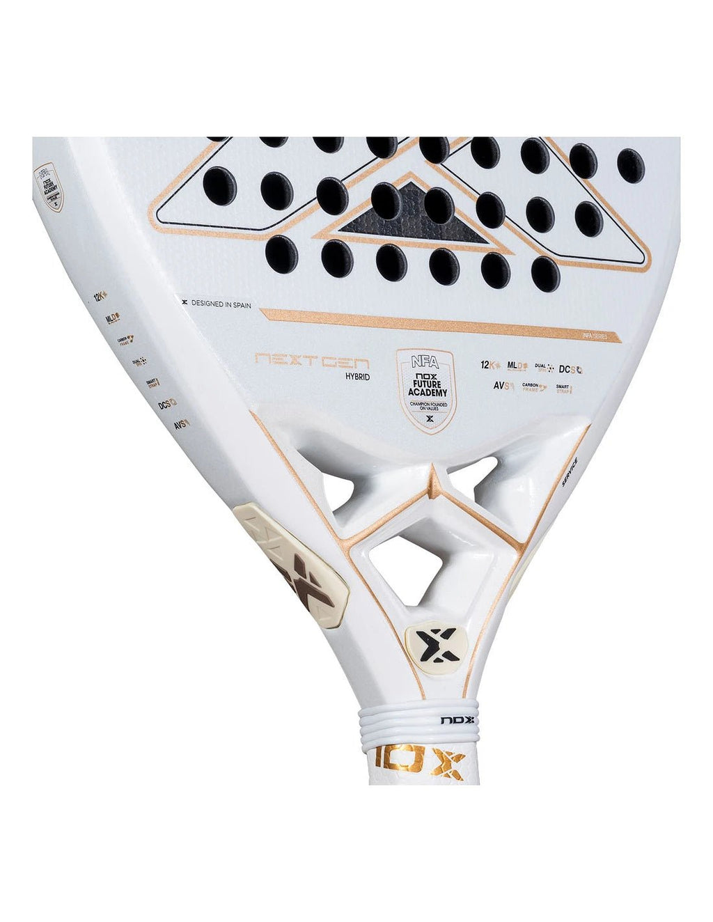NOX Nextgen Pro Hybrid 12K NFA Series Padel Racket - Playing Padel