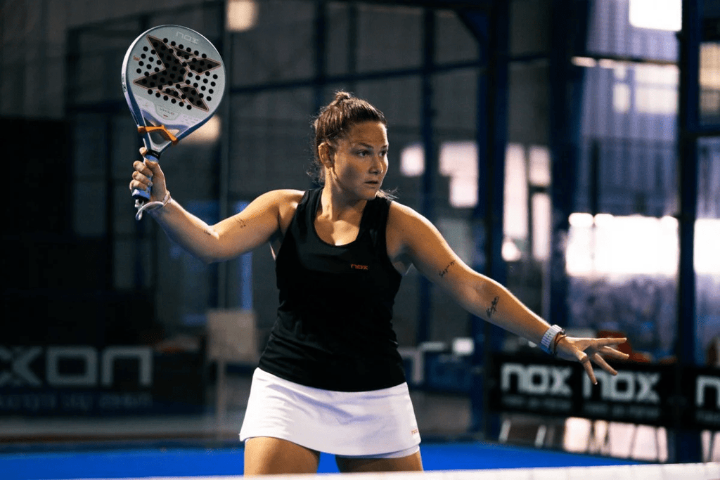 NOX VK10 Ventus Control 12K Padel Racket - Aranzazu Osoro - Playing Padel