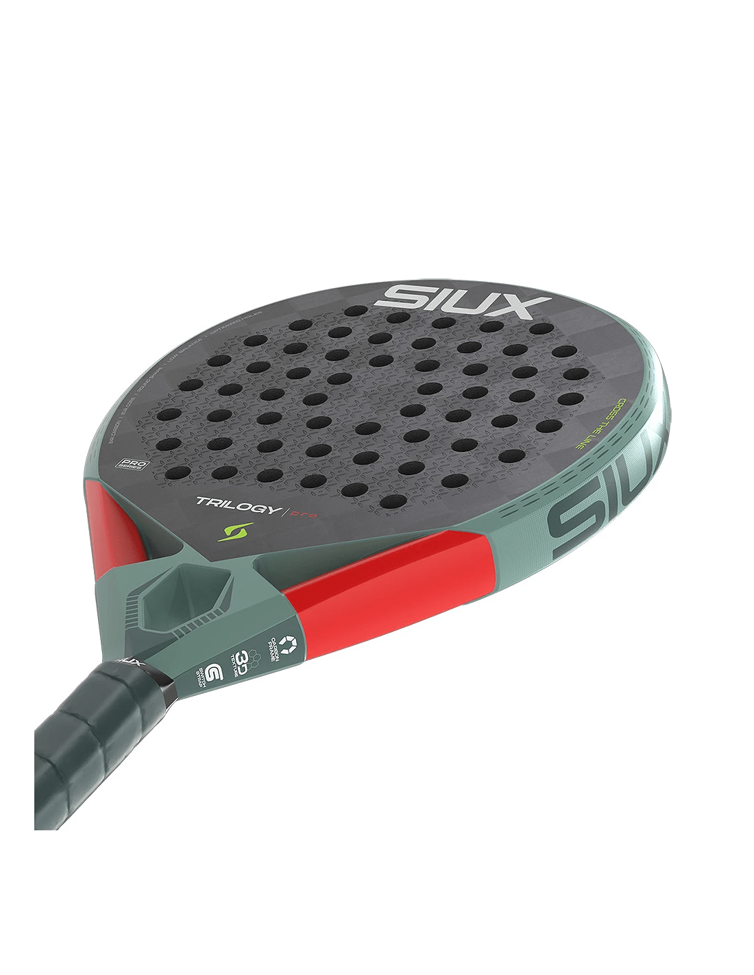 Siux Trilogy Pro 2026 Ash Green Padel Racket - Playing Padel