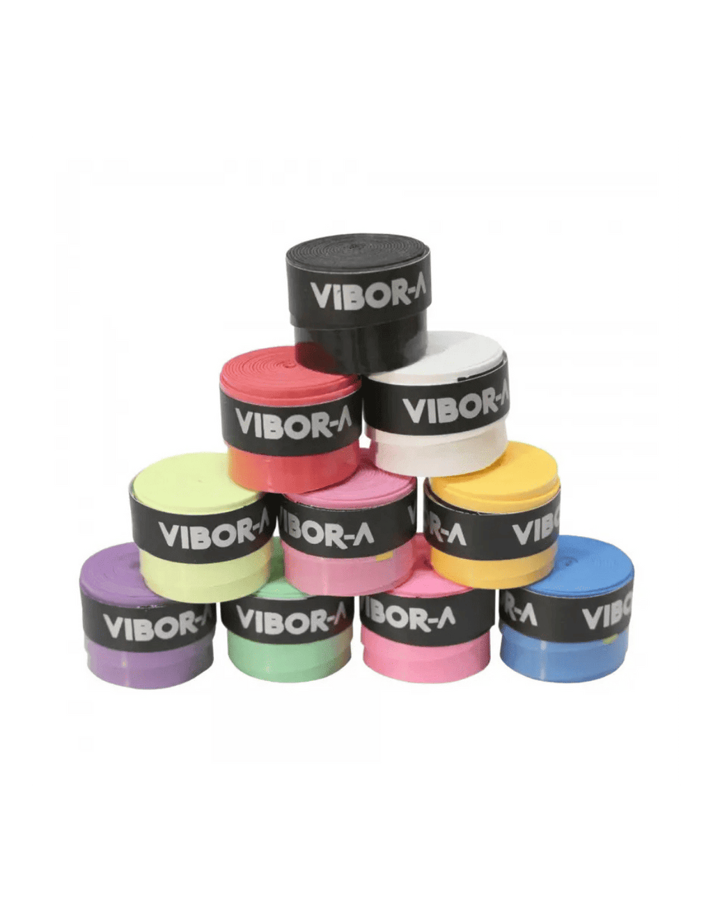 VIBOR - A Smooth Multicolor Overgrips Padel Grips x 100 - Playing Padel