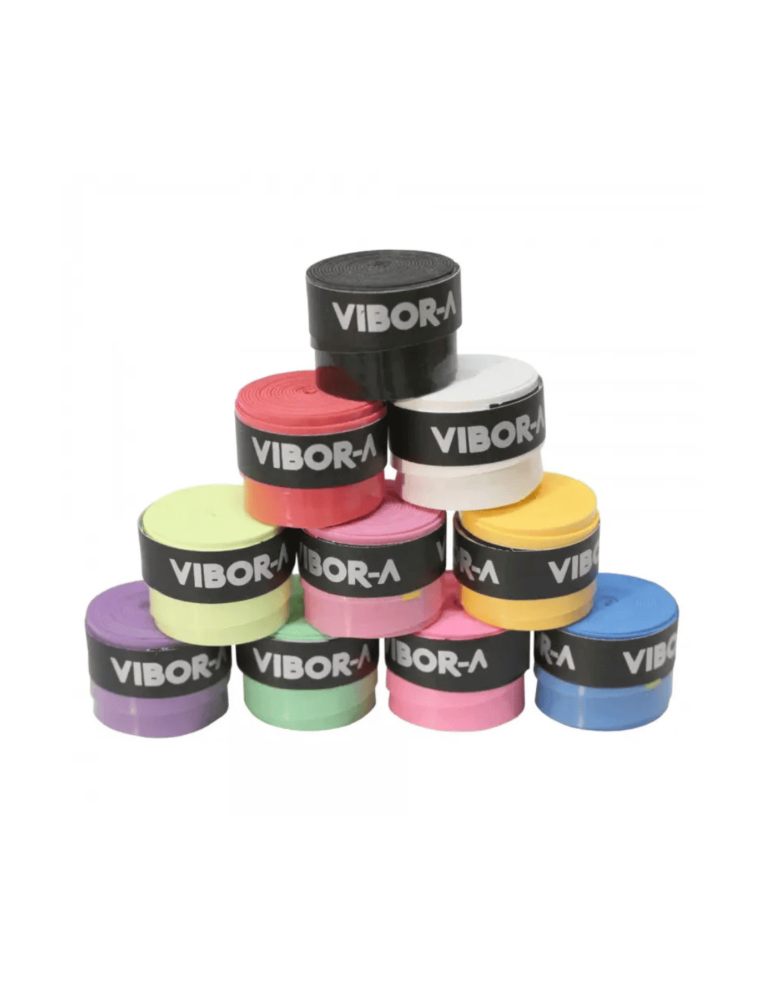 VIBOR - A Smooth Multicolor Overgrips Padel Grips x 100 - Playing Padel