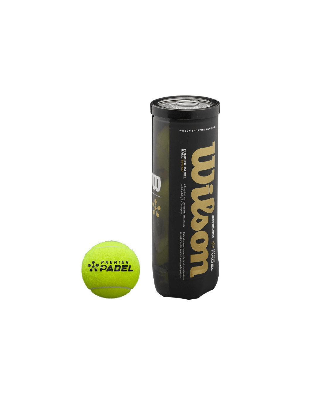 Wilson Premier Padel Speed 3 (72 Padel Balls 24 x 3) - Playing Padel