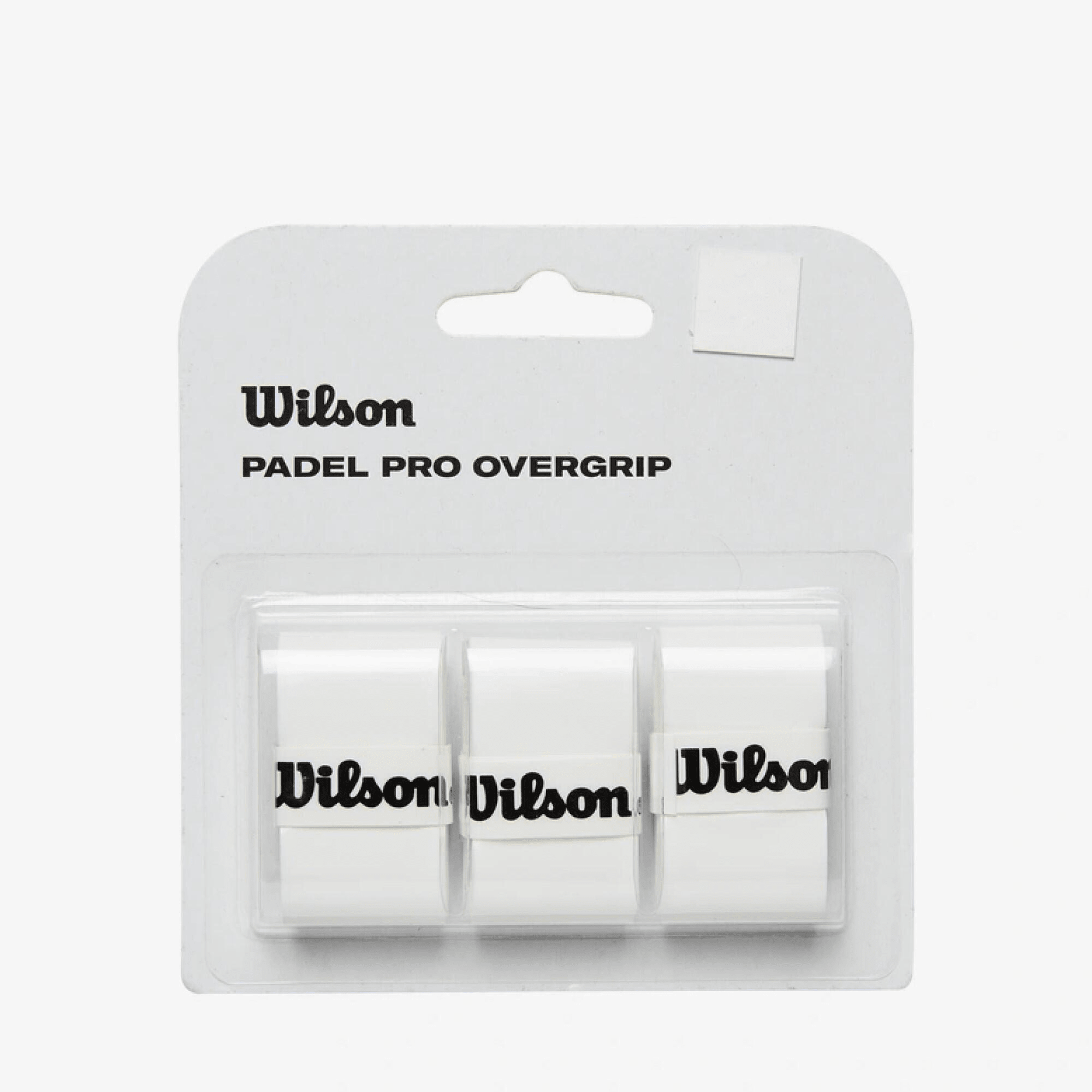 Wilson White Padel Pro Overgrip Padel Grips x 3 - Playing Padel